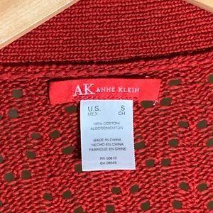 Anne Klein Red Knit Sweater